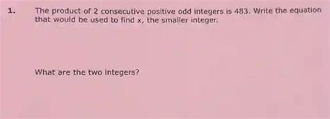 the product of 2 consecutive positive odd integers is 483 . write .